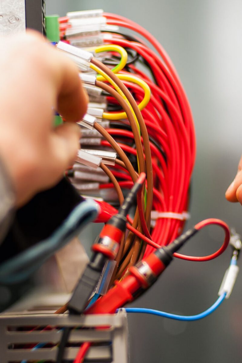 Electrician,Engineer,Tests,Electrical,Installations,And,Wires,On,Relay,Protection